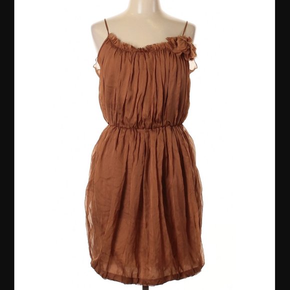 Space Style Concept Dresses & Skirts - ⏳⭐3/$50 Silk Sienna Rust Orange Dress